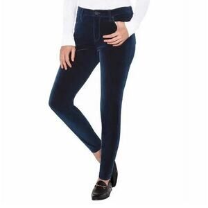 Well Worn Women's Velvet Pants Blue Size 4/27 Tapered